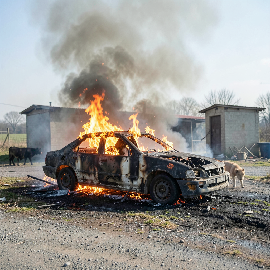Woman alleges police missed warning before burnt car found